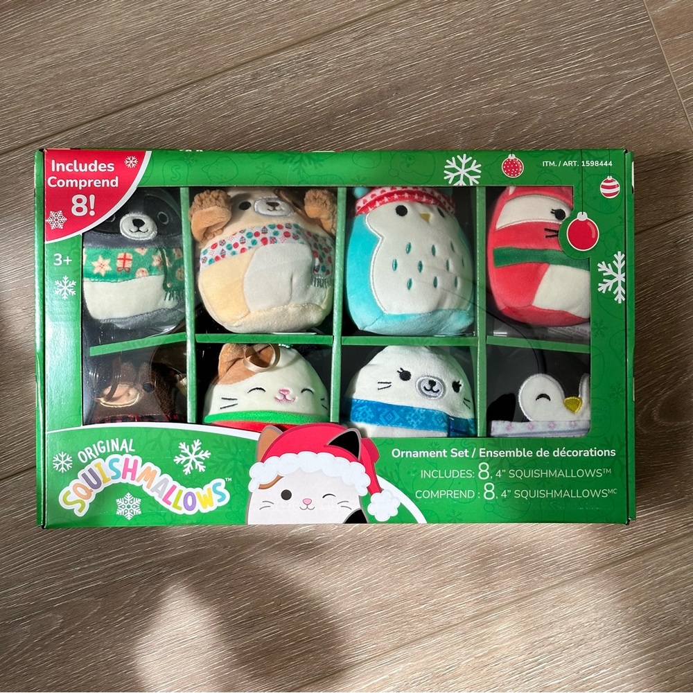 2023 Squishmallow Christmas Ornament Set
